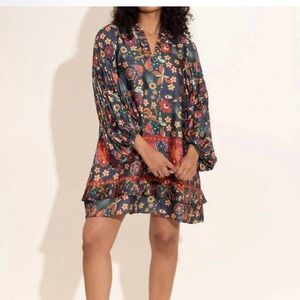 NEW ALDEN ADAIR liza dress in tapestry  Med fits like a large